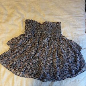 Floral Smocked Women's Skirt
